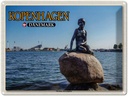Blechschild 30x40 cm Kopenhagen Dänemark kleine Meerjungfrau Bildmotiv Reisemotiv Abenteuer Reisen