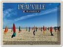 Blechschild 30x40 cm Deauville Frankreich Strand Meer Urlaub Abenteuer Reisen