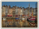 Blechschild 30x40 cm Honfleur Frankreich Fischerhafen Boote Abenteuer Reisen Urlaub