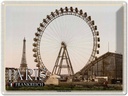 Blechschild 30x40 cm Paris Frankreich Grande Roue Riesenrad Abenteuer Reisen Urlaub