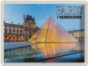Blechschild 30x40 cm Paris Frankreich Louvre Museum Abenteuer Reisen Urlaub