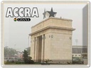 Blechschild 30x40 cm Accra Ghana Independence-Arche Bildmotiv Reisemotiv Abenteuer Reisen