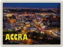 Blechschild 30x40 cm Accra Ghana Stadt bei Nacht Bildmotiv Reisemotiv Abenteuer Reisen