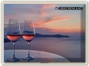 Blechschild 30x40 cm Griechenland Griechischer Wein Bildmotiv Reisemotiv Abenteuer Reisen