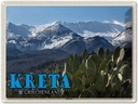 Blechschild 30x40 cm Kreta Griechenland Lefka Ori Gebirge Bildmotiv Reisemotiv Abenteuer Reisen
