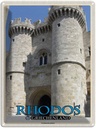 Blechschild 40x30 cm Rhodos Griechenland Großmeisterpalast Bildmotiv Reisemotiv Abenteuer Reisen