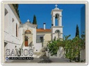 Blechschild 30x40 cm Samos Griechenland Klosteranlage Panagia Bildmotiv Reisemotiv Abenteuer Reisen