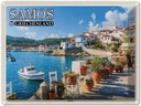 Blechschild 30x40 cm Samos Griechenland Kokkári Stadt Urlaub Bildmotiv Reisemotiv Abenteuer Reisen
