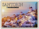 Blechschild 30x40 cm Santorin Griechenland Oia Küstendorf Bildmotiv Reisemotiv Abenteuer Reisen