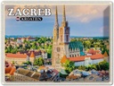 Blechschild 30x40 cm Zagreb Kroatien Kathedrale Bischofskirche Bildmotiv Reisemotiv Abenteuer Reisen