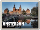 Blechschild 30x40 cm Amsterdam Niederlande Rijksmuseum Bildmotiv Reisemotiv Abenteuer Reisen