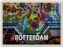 Blechschild 30x40 cm Rotterdam Niederlande Markthalle Bildmotiv Reisemotiv Abenteuer Reisen