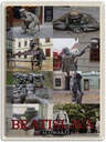 Blechschild 40x30 cm Bratislava Slowakei Statuen von Bildmotiv Reisemotiv Abenteuer Reisen