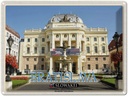Blechschild 30x40 cm Bratislava Slowakei Slowakisches Theater Bildmotiv Reisemotiv Abenteuer Reisen