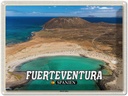 Blechschild 30x40 cm Fuerteventura Spanien Isla de Lobos Insel Bildmotiv Reisemotiv Abenteuer Reisen