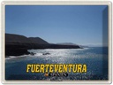 Blechschild 30x40 cm Fuerteventura Spanien Playa de los Muertos Bildmotiv Reisemotiv Abenteuer Reisen