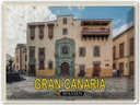 Blechschild 30x40 cm Gran Canaria Reisen Spanien Casa de Colon Muesum Bildmotiv Reisemotiv Abenteuer