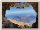 Blechschild 30x40 cm Gran Canaria Reisen Spanien Pico de Nieves Berg Bildmotiv Reisemotiv Abenteuer