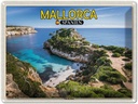 Blechschild 30x40 cm Mallorca Spanien Cala des Moro Bucht Bildmotiv Reisemotiv Abenteuer Reisen