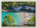 Blechschild 30x40 cm Mallorca Spanien Cala Llombards Bucht Bildmotiv Reisemotiv Abenteuer Reisen
