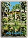 Blechschild 40x30 cm Mallorca Spanien Jardines de Alfabia Bildmotiv Reisemotiv Abenteuer Reisen