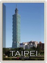 Blechschild 40x30 cm Taipei Taiwan 101 Wolkenkratzer Bildmotiv Reisemotiv Abenteuer Reisen