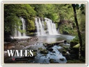 Blechschild 30x40 cm Wales United Kingdom Brecon Wasserfälle Bildmotiv Reisemotiv Abenteuer Reisen