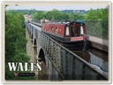 Blechschild 30x40 cm Wales United Kingdom Pontcysyllte Aquädukt Bildmotiv Reisemotiv Abenteuer Reisen