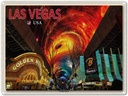 Blechschild 30x40 cm Las Vegas USA Fremont Street Casinos Bildmotiv Reisemotiv Abenteuer Reisen