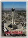 Blechschild 40x30 cm Las Vegas USA Stratosphere Tower Bildmotiv Reisemotiv Abenteuer Reisen