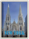 Blechschild 40x30 cm New York USA St. Patrick's Cathedral Bildmotiv Reisemotiv Abenteuer Reisen