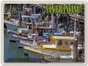 Blechschild 30x40 cm San Francisco Fisherman's Wharf Bildmotiv Reisemotiv Abenteuer Reisen