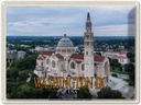 Blechschild 30x40 cm Washington DC USA Basilica National Shrine Bildmotiv Reisemotiv Abenteuer Reisen