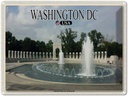 Blechschild 30x40 cm Washington DC USA National Woröd Memorial Bildmotiv Reisemotiv Abenteuer Reisen