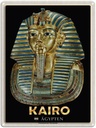 Blechschild 40x30 cm Kairo Ägypten Tutanchamuns Totenmaske Bildmotiv Reisemotiv Abenteuer Reisen