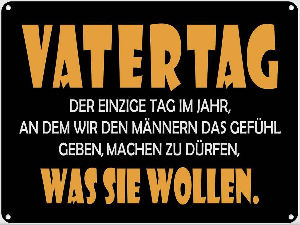 [LA-1789130] Blechschild 30x40 cm Vatertag