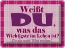 Blechschild 30x40 cm Wichtigste bist DU Spruch Zitat