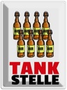Blechschild 40x30 cm Alkohol Tankstelle (Bierflaschen) Witz Humor Lustig Spaß