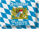 Blechschild 30x40 cm Bayern Freistaat Bayern Wappen