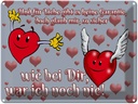 Blechschild 30x40 cm Für Liebe gibt's keine Garantie sig