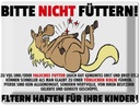 Blechschild 30x40 cm Pferd bitte nicht füttern Eltern haften Warnschild Hinweisschild Sicherheit Vorsicht