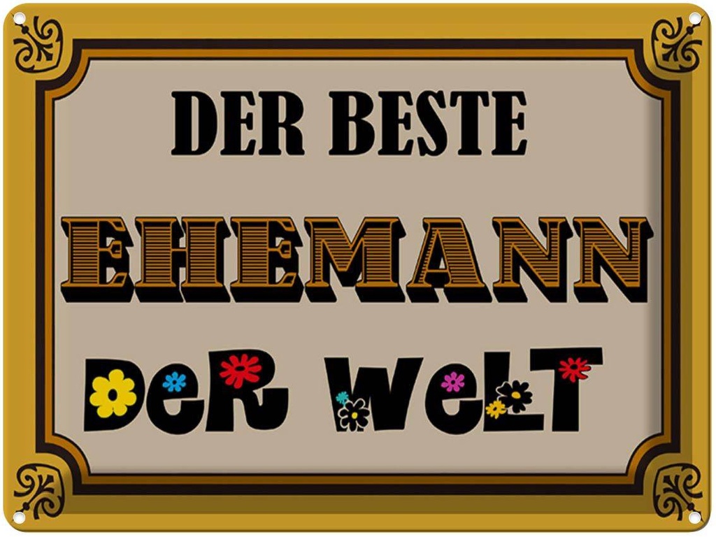 [LA-1789616] Blechschild 30x40 cm der beste Ehemann Welt Spruch Zitat