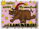 Blechschild 30x40 cm Fresst meinen Sternenstaub Spruch Zitat
