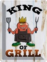 Blechschild 40x30 cm King of Grill