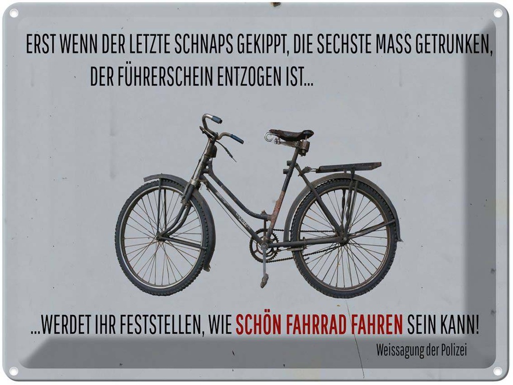 [LA-1789711] Blechschild 30x40 cm wenn der letzte Schnaps gekippt Spruch Zitat