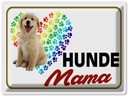 Blechschild 30x40 cm Hunde Mama Herz Hund