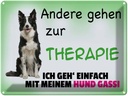 Blechschild 30x40 cm ich geh' mit meinem Hund Gassi