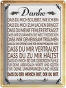 Blechschild 40x30 cm Danke dass du bist der Spruch Zitat