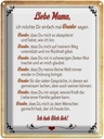 Blechschild 40x30 cm liebe Mama Ich hab dich lieb