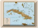 Blechschild 30x40 cm Cuba Landkarte